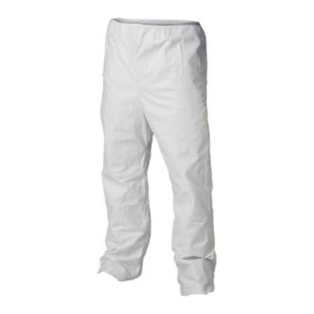 Keystone Safety KeyGuard Pants, Elastic Waist, Open Cuff, White, MD 50/Case PANT-KG-MD
